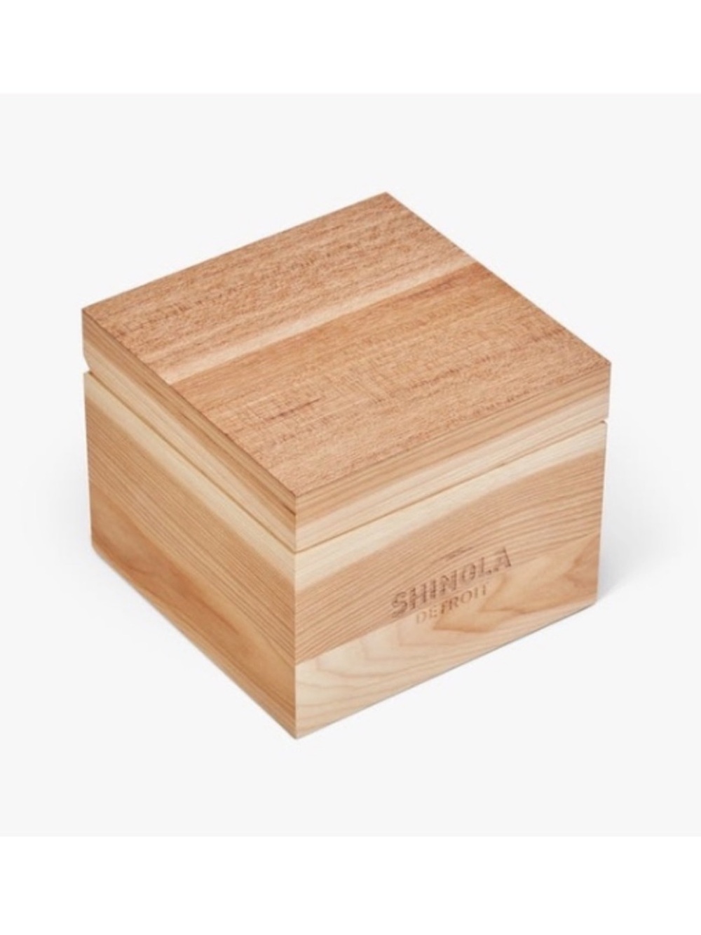 Shinola Detroit Branded Wood Watch Box